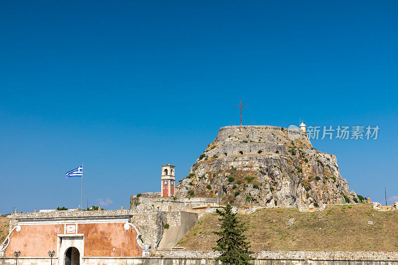 科孚岛Kerkyra的旧堡垒