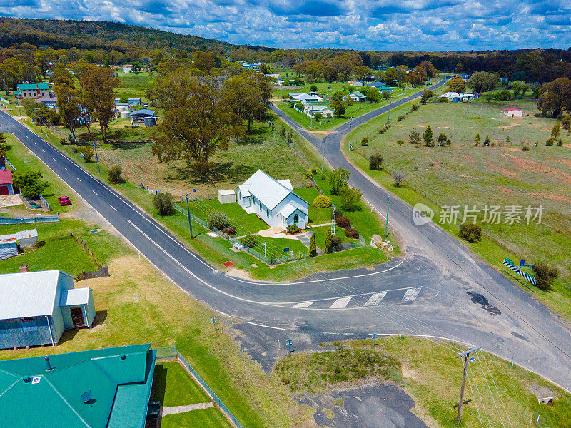 澳大利亚新南威尔士州埃玛维尔的鸟瞰图，由大疆Mavic空中无人机拍摄