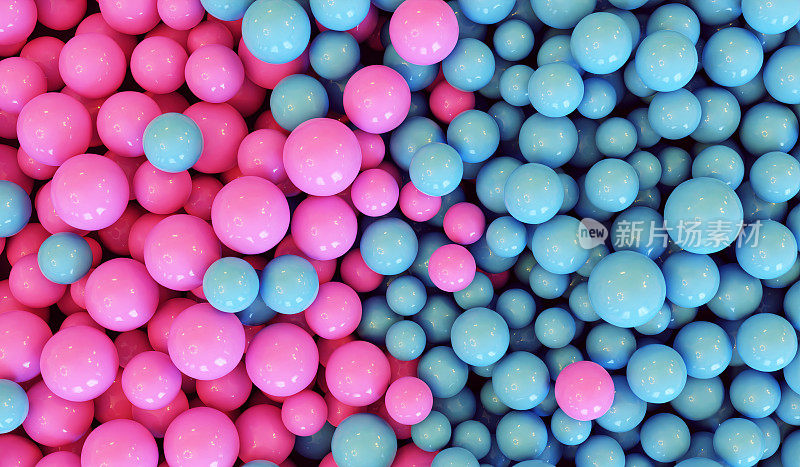彩球象征着性别和色彩的包容