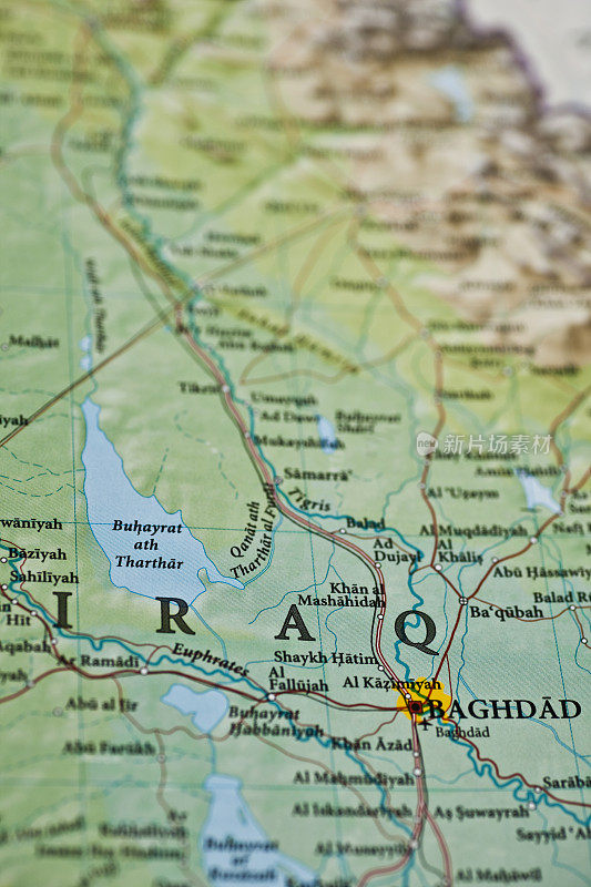巴格达,伊拉克地图