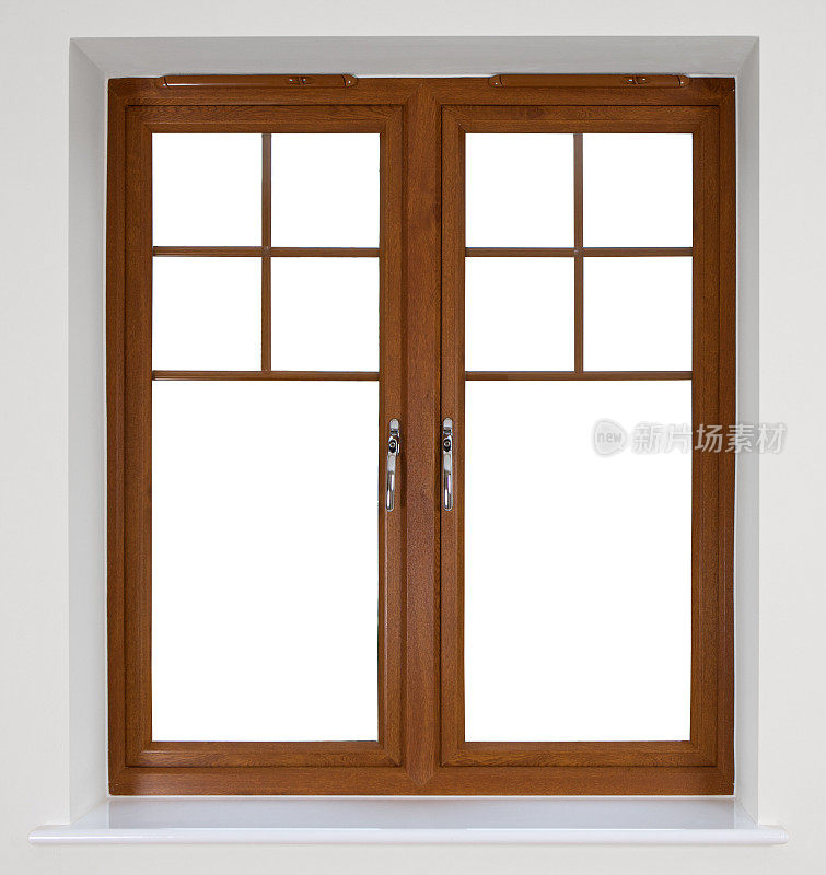 现代木窗框