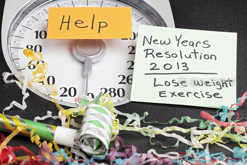 新年决心:减肥和锻炼