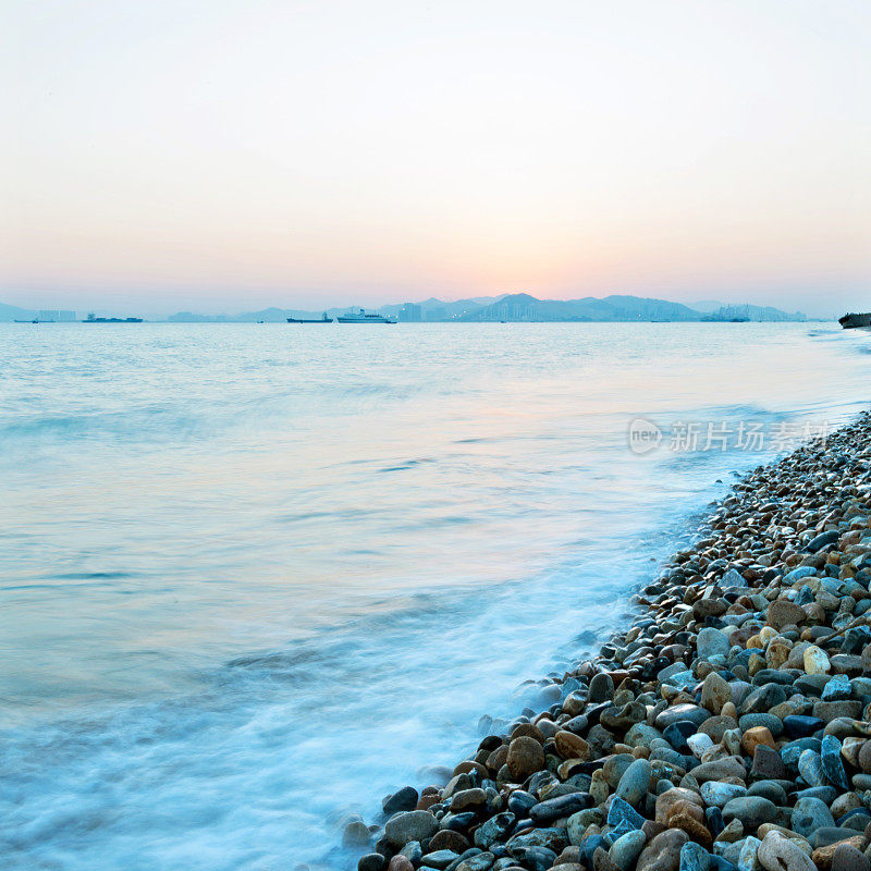 鹅卵石海滩