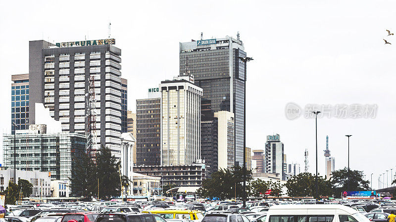 市中心拉各斯,尼日利亚。