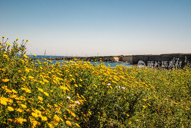 西西里岛的海岸线