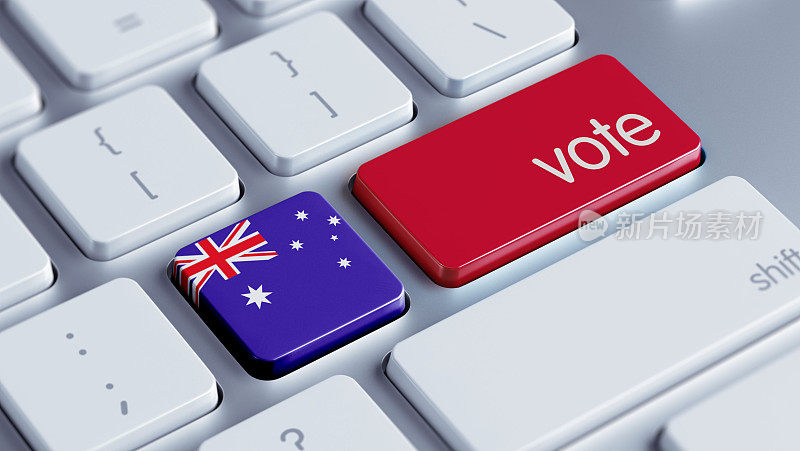 澳大利亚选举概念