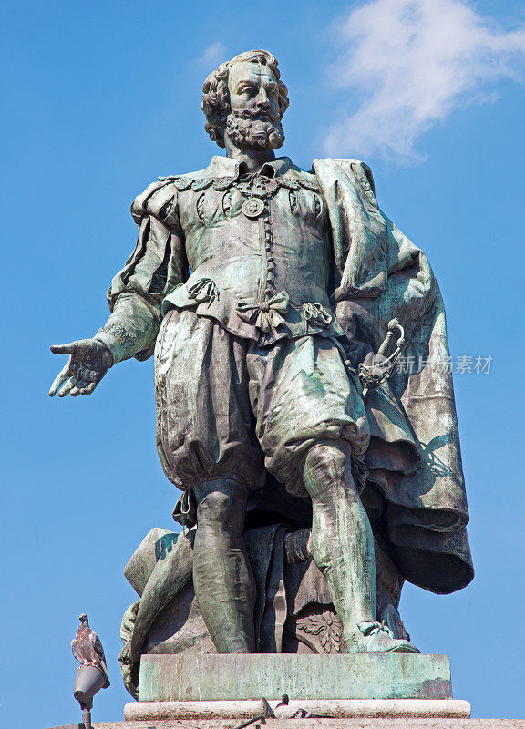 安特卫普-画家彼得·保罗·鲁本斯雕像