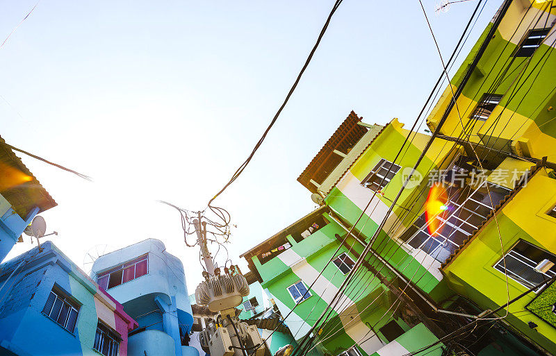 彩色贫民窟-圣玛尔塔，里约热内卢里约热内卢
