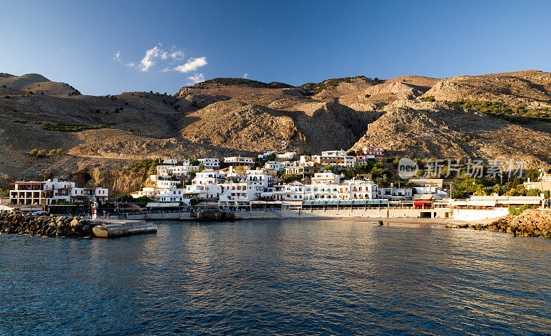 希腊克里特岛南部海岸的一个小村庄Sfakia