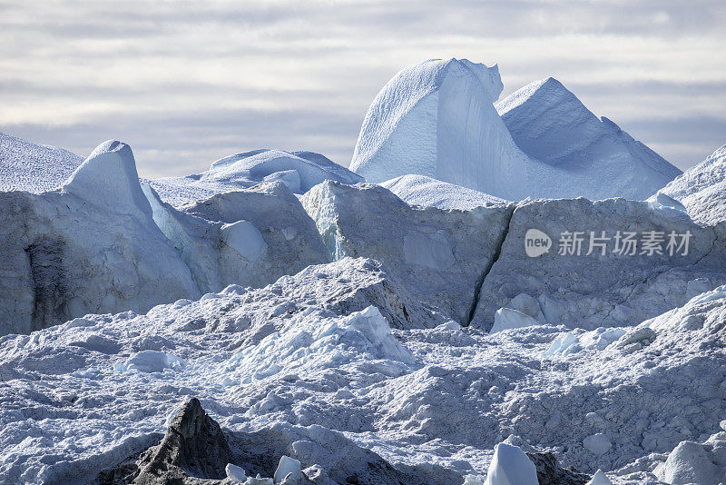 冰山，格陵兰岛，伊卢利萨特冰湾