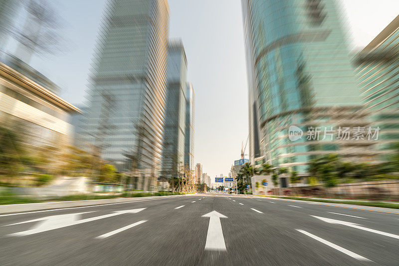 深圳模糊的高速公路