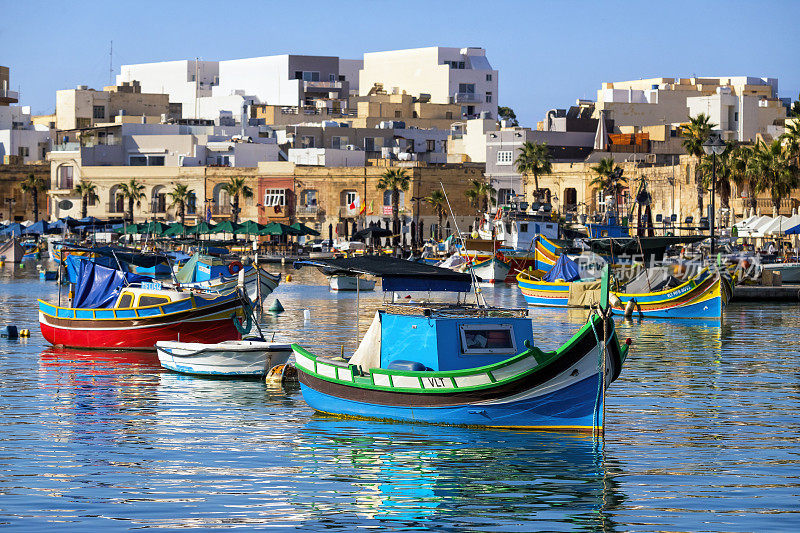 马耳他-地中海旅游目的地，Marsaxlokk渔村