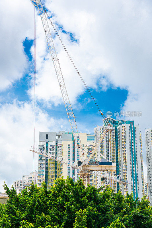 香港的建筑工地