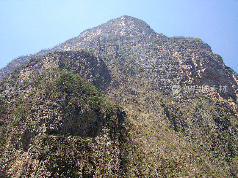 墨西哥恰帕斯的苏米德罗峡谷壁