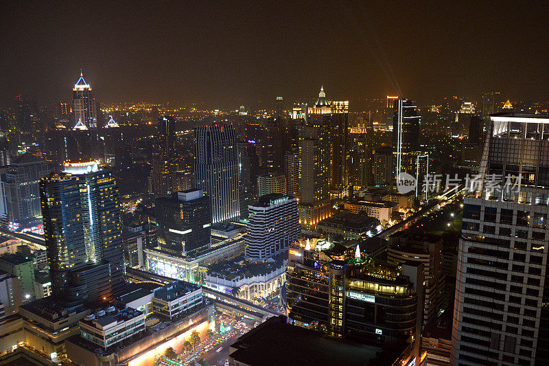 曼谷夜景，泰国