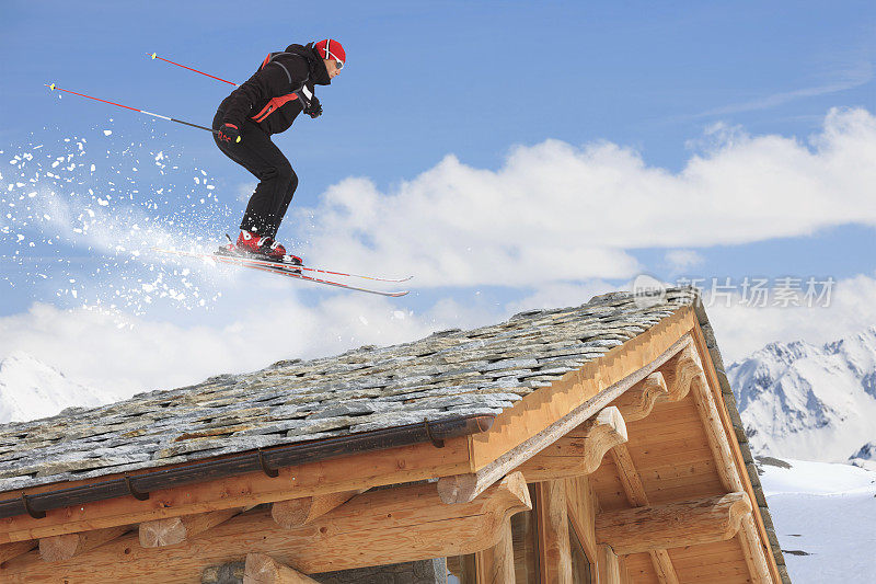 滑雪-冬季运动