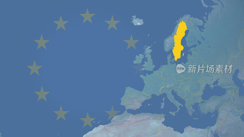 瑞典自1995年16:9加入欧盟并有边界