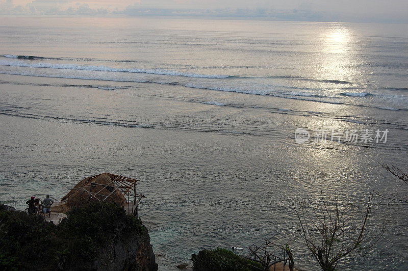 乌鲁瓦图海滩，风景在巴厘岛，印度尼西亚