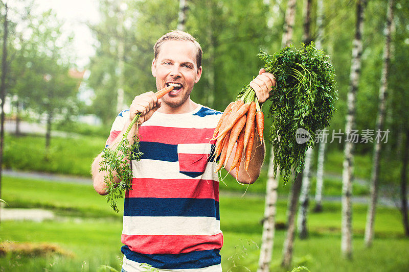 种植胡萝卜的男人