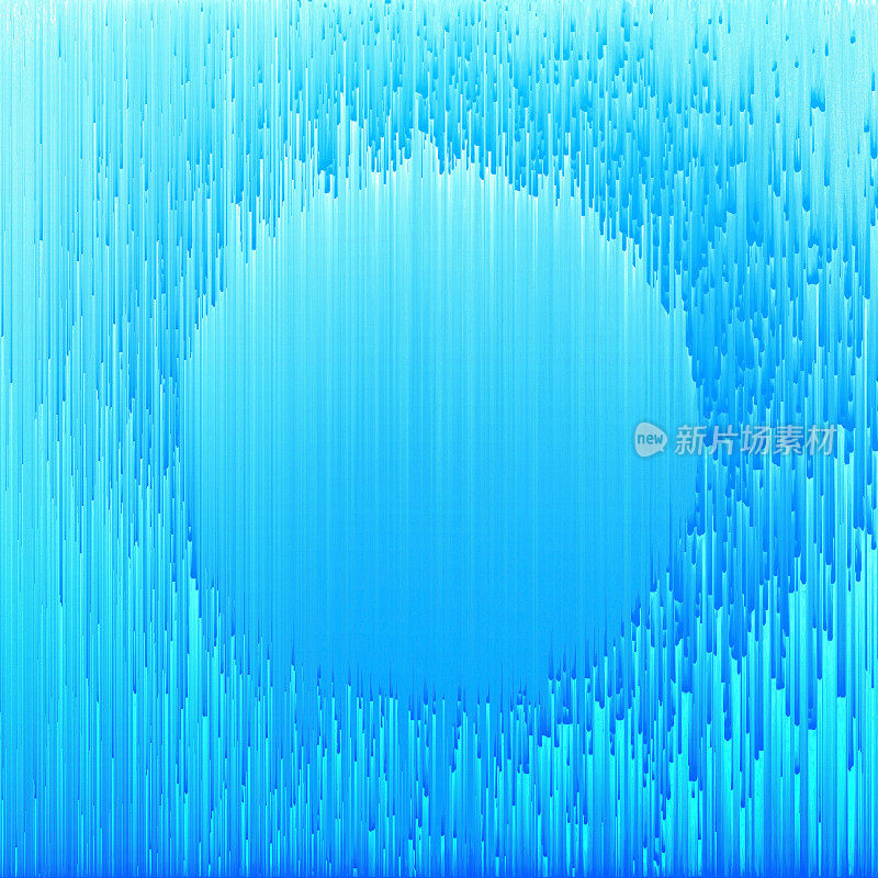 蓝色背景与抽象数字故障艺术