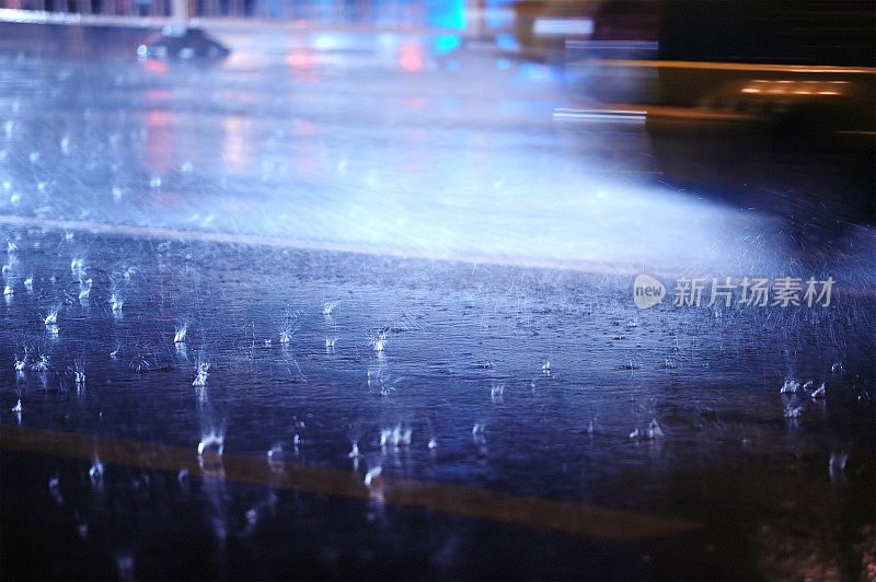 晚上下雨