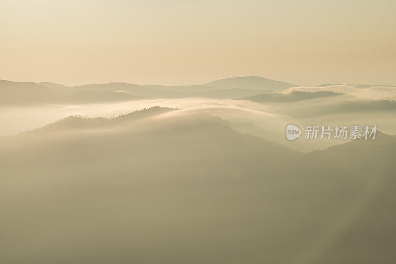 大烟山国家公园的日出