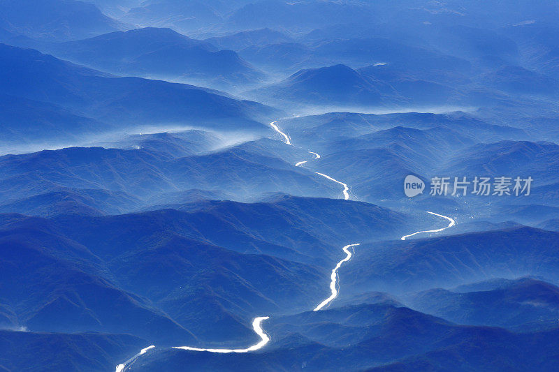 鸟瞰自然风景