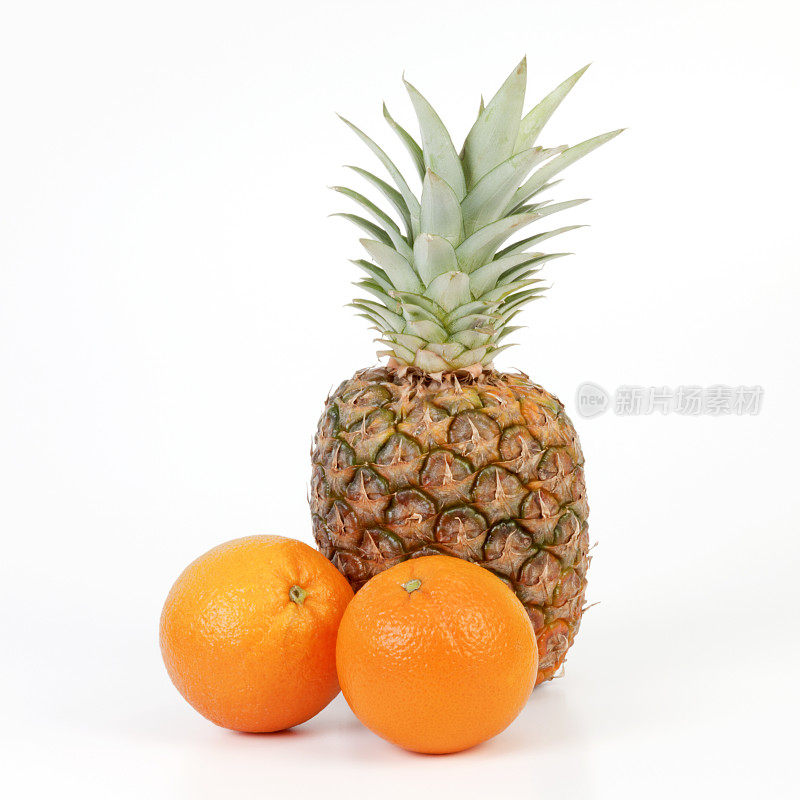 菠萝和橙色