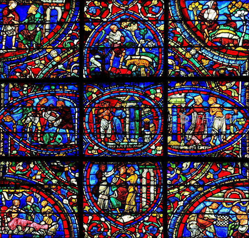 浪子回头之窗寓言2，巴黎圣母院大教堂，沙特尔