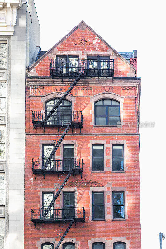 美国纽约的公寓楼