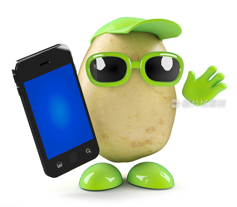 3d土豆在智能手机上聊天