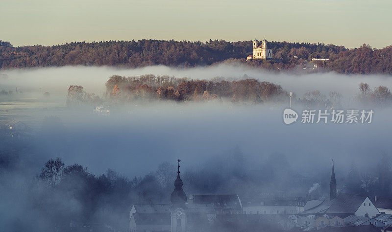 Burghausen，德国，巴伐利亚，历史小镇