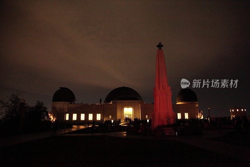 加州洛杉矶格里菲斯天文台的夜晚
