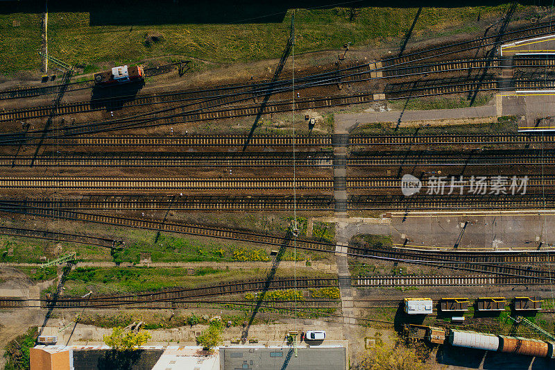 铁路鸟瞰图