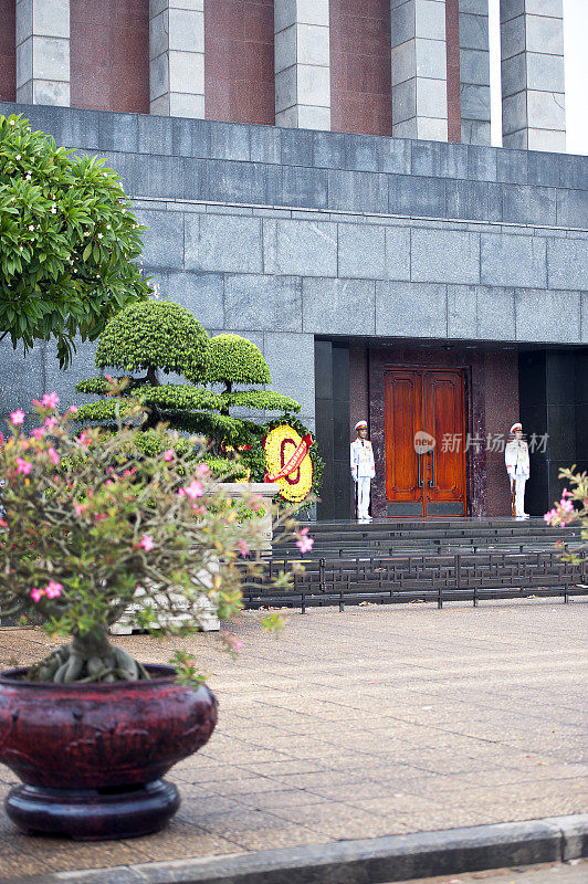 胡志明陵墓入口，总统花园，河内，越南北部