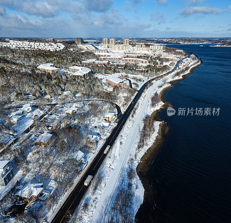 贝德福德公路鸟瞰图