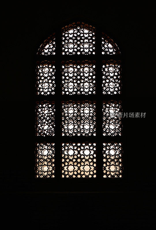 苏丹桑贾尔陵墓-木制格子窗，古梅夫，玛丽地区，土库曼斯坦