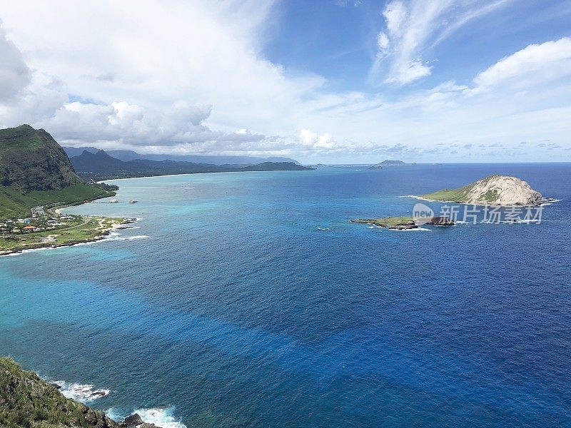 美国夏威夷瓦胡岛东海岸海岸线