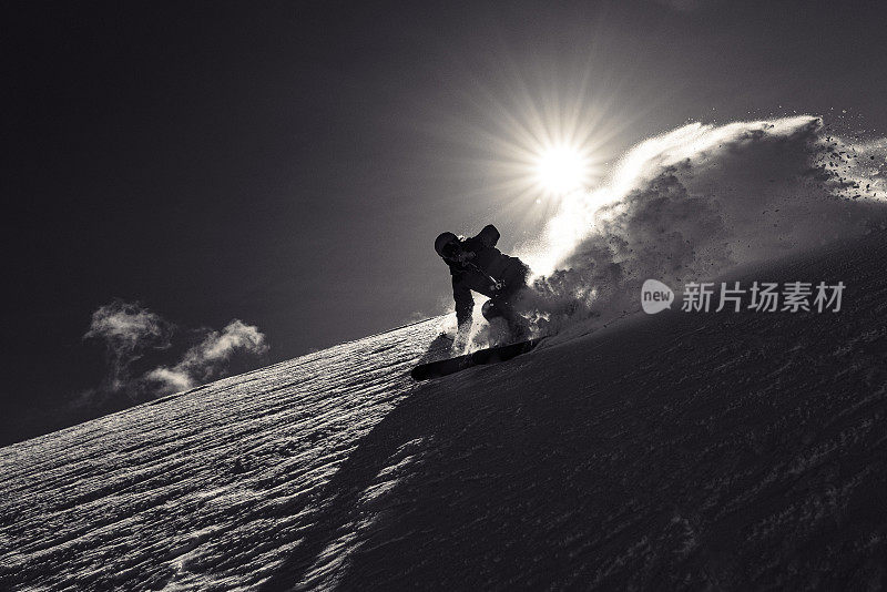 粉滑雪