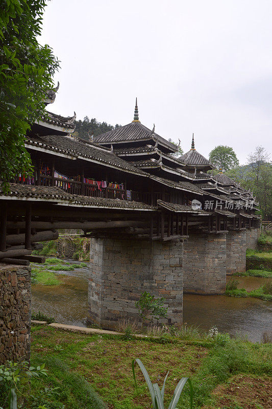 中国三江县城阳风雨桥