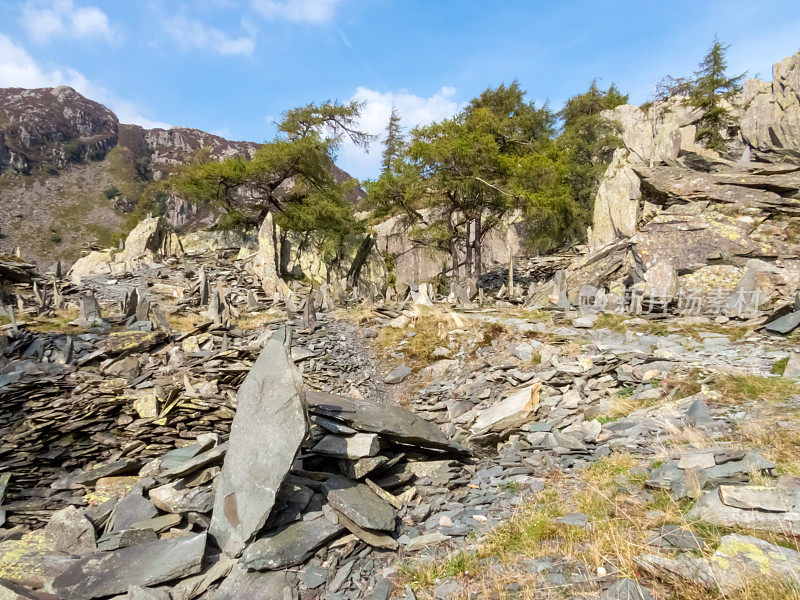 老板岩采石场，湖区，英国