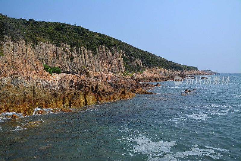 香港西贡半岛白腊湾玄武岩柱