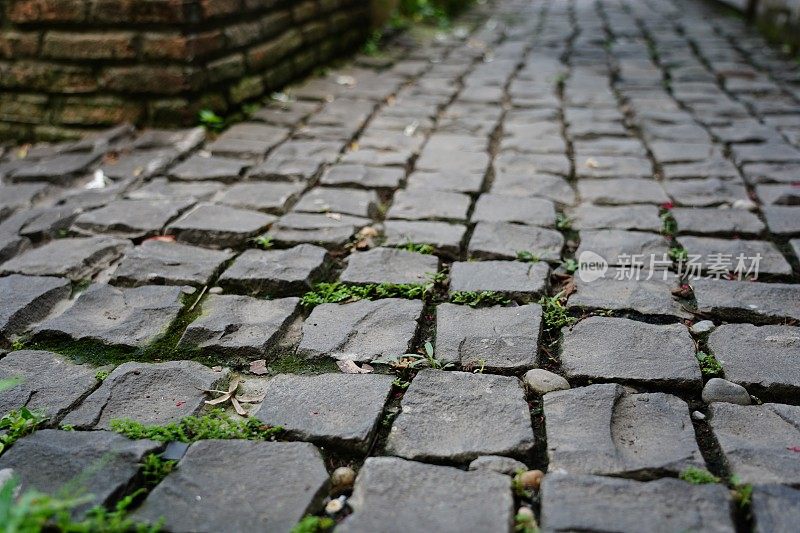 花岗岩鹅卵石路面