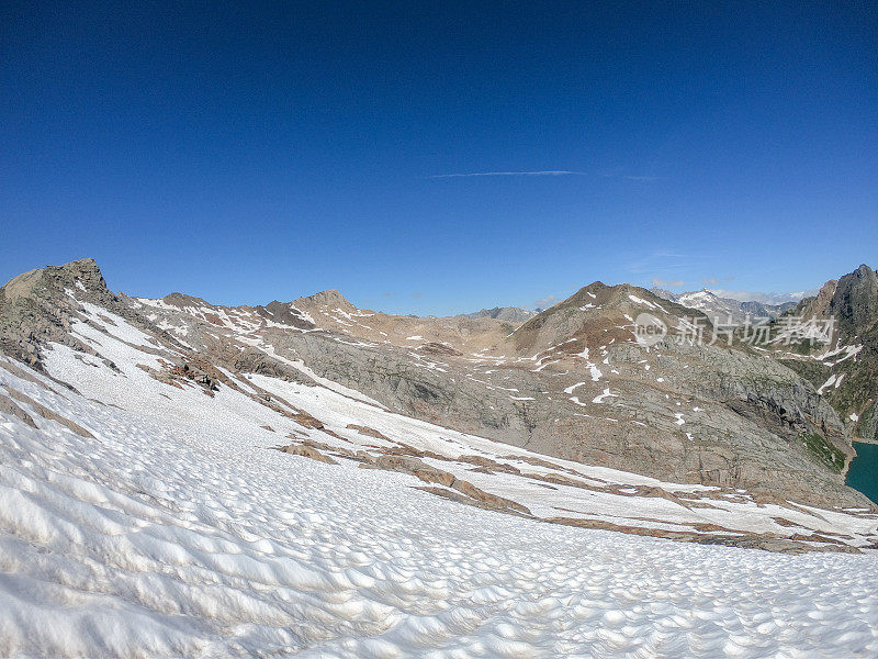 阿尔卑斯山风景在瑞士阿尔卑斯山