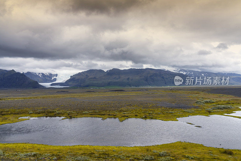 全景Langjökull，冰岛