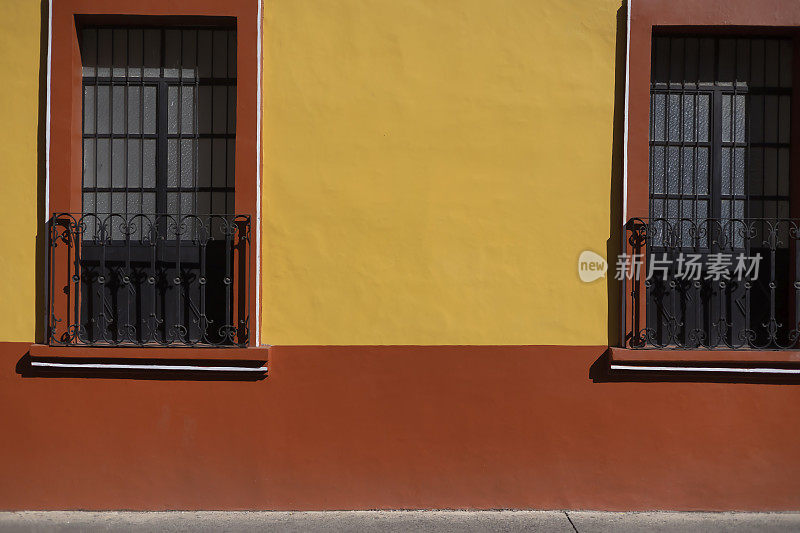 七彩墙在吉quilpan，神奇镇在Michoacán