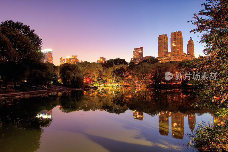 纽约中央公园夜景