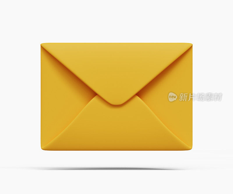 3D邮件图标。信封的迹象。未读邮件概念。三维演示