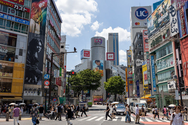 日本东京涩谷十字路口