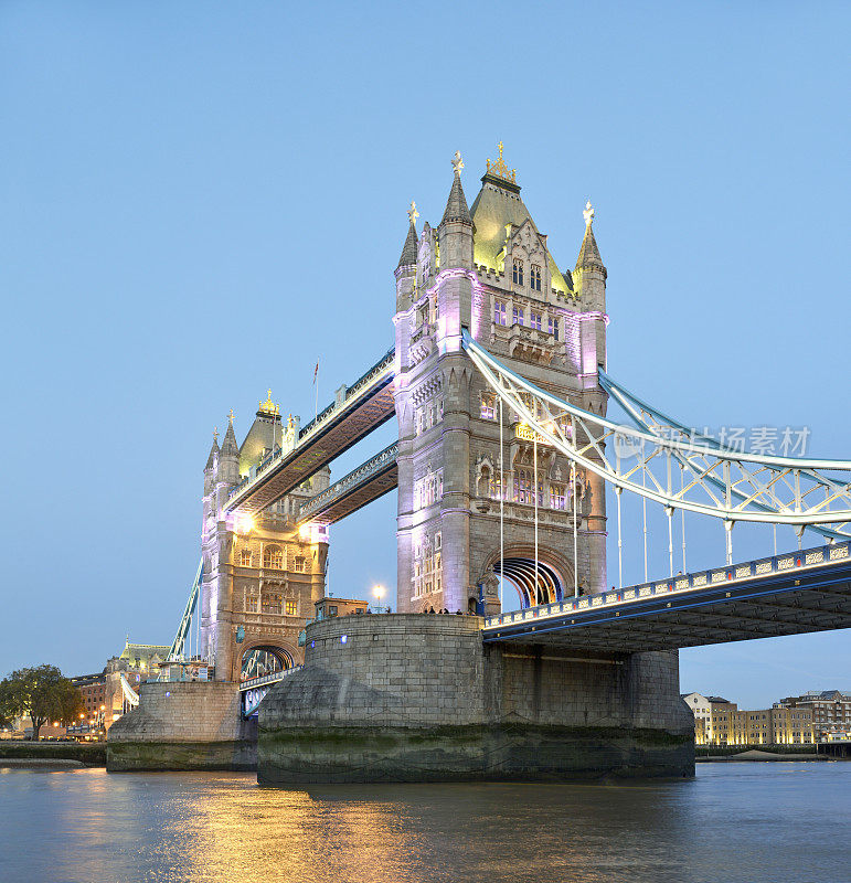 塔桥。伦敦。泰晤士河。